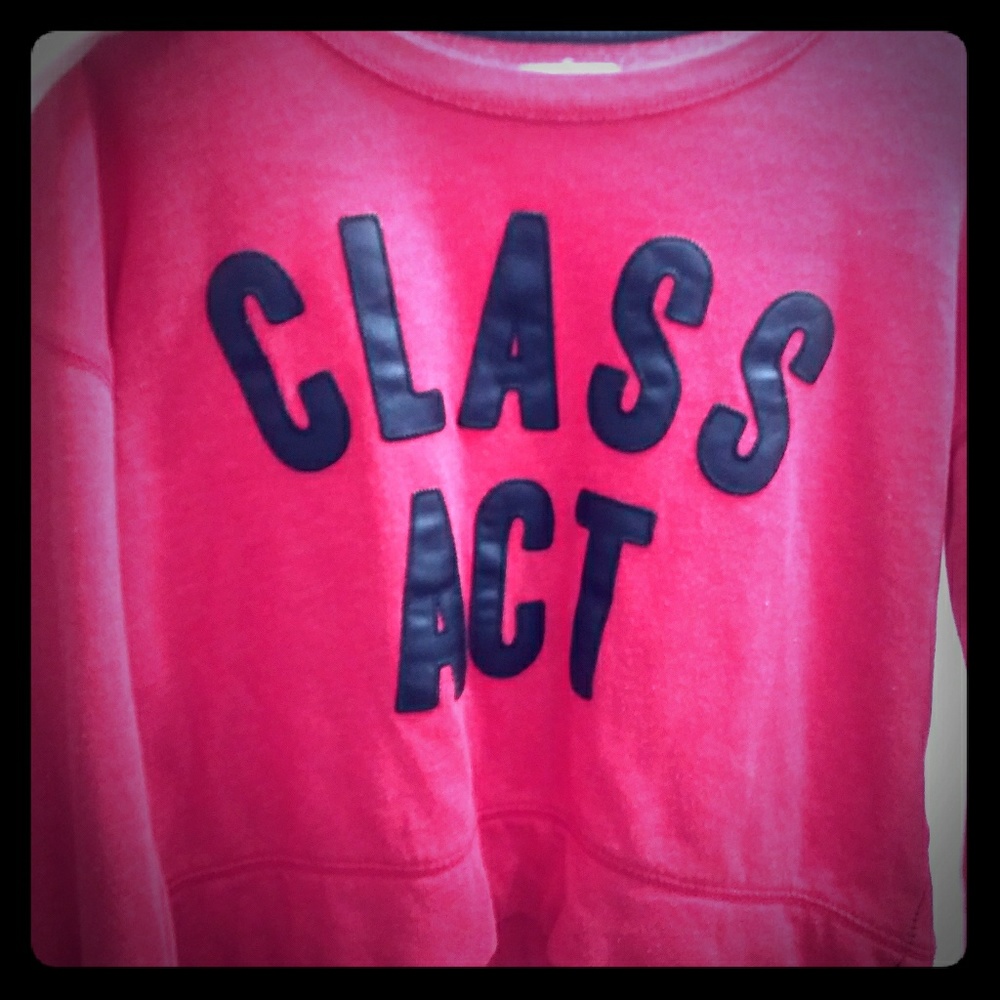 Class Act crop sweatshirt